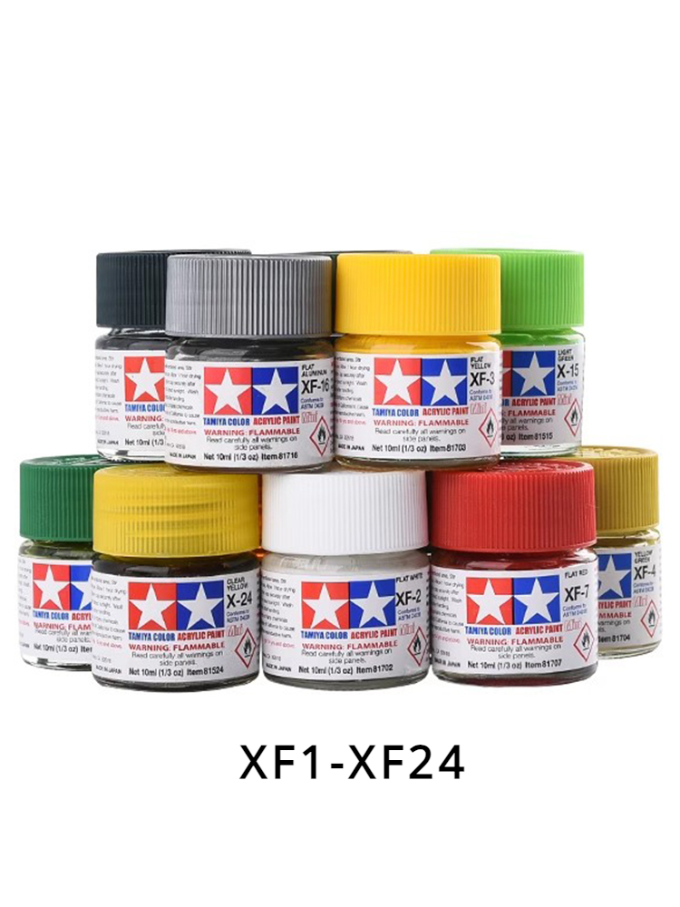 Tamiya Model Paint Set - TAMIYA Acrylic Paint XF1-XF24 Flat/Matt Colors