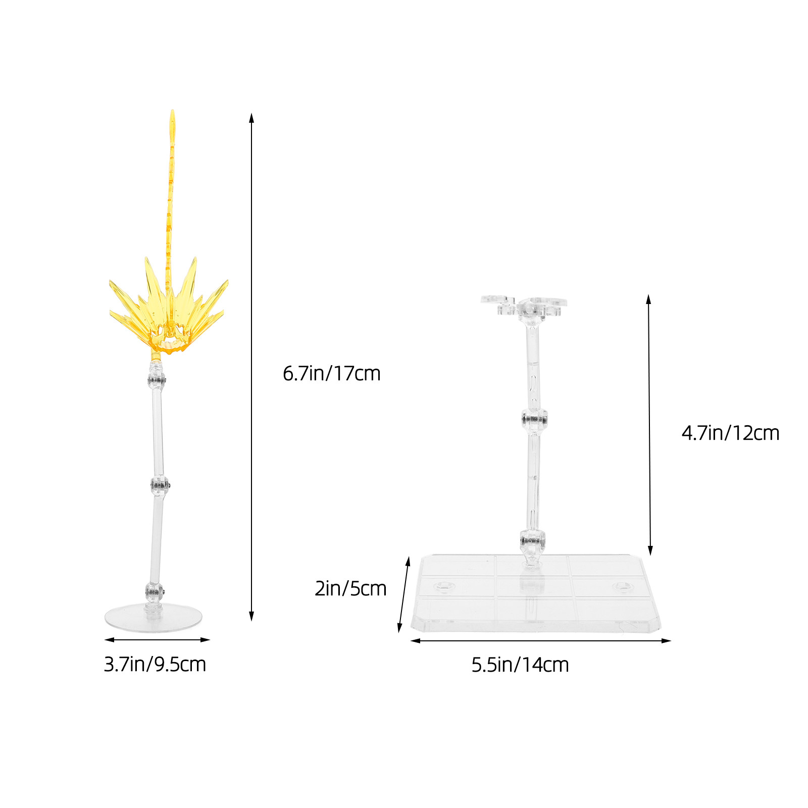 2Pcs Effect Display Bases Adju - Action Figure Stand review and price