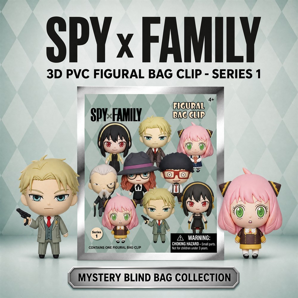 Spy x Family 3D PVC Bag Clip K - Mystery Box Blind Bag review and price