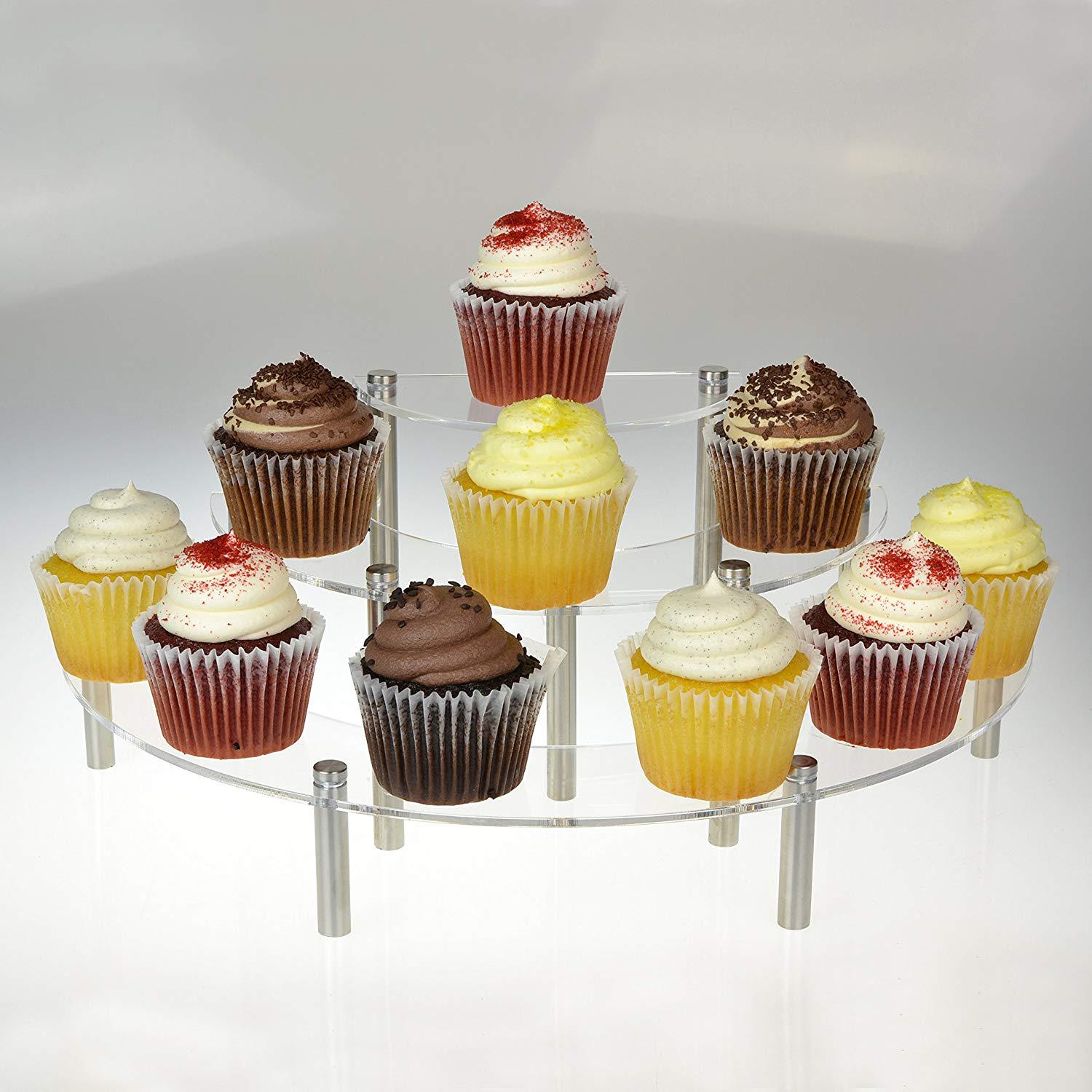 3-Tier Acrylic Round Cupcake D - Pop Display Shelf review and price
