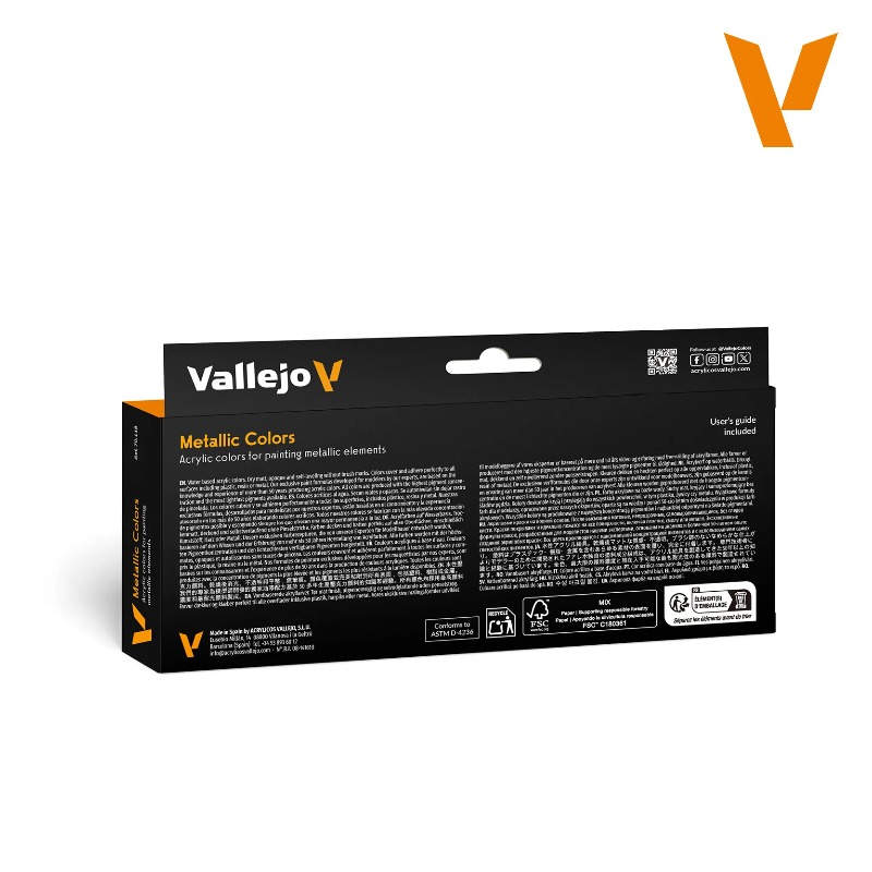 Vallejo 70118 Metallic Color E - Tamiya Model Paint Set review and price