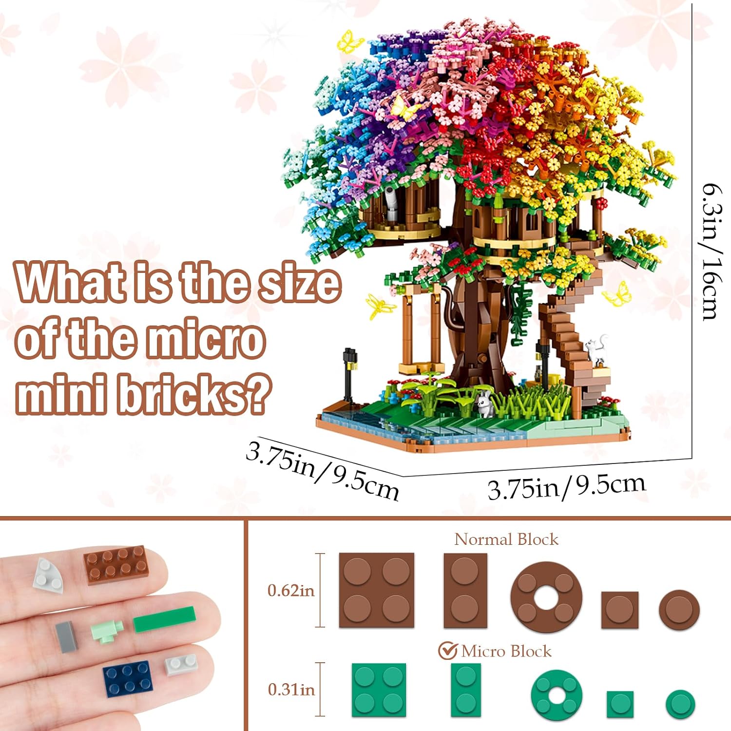 2338PCS DIY Rainbow Tree House - Lego Set Technic review and price