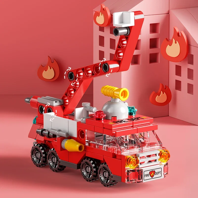 City Fire Car Building Blocks  - Lego Set City review and price