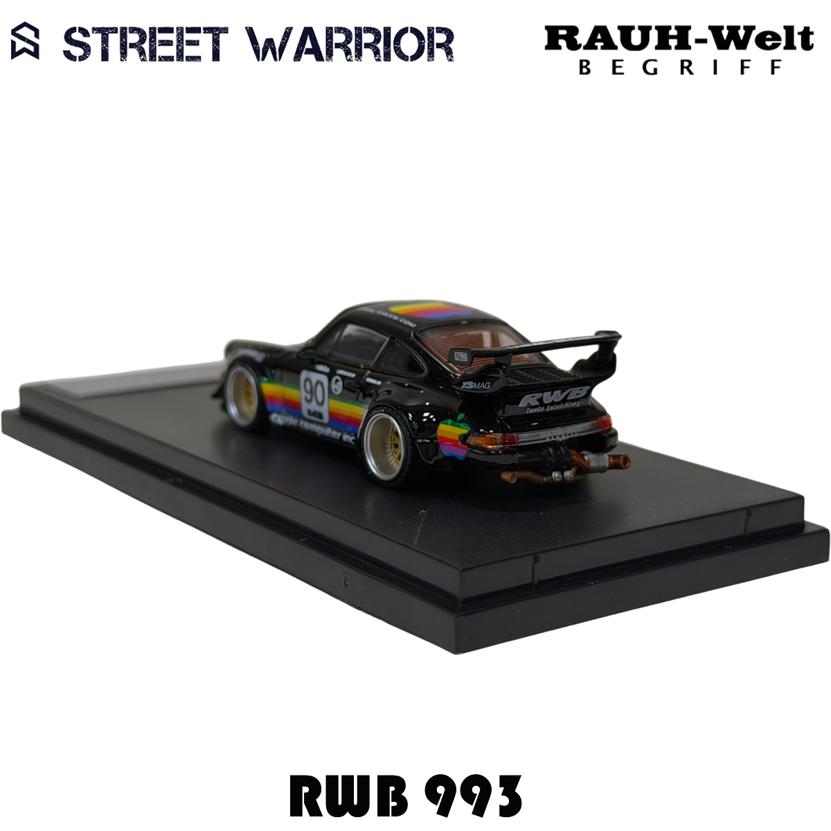 SW In Stock 1:64 RWB 993 Black - Die Cast Car 1 64 review and price
