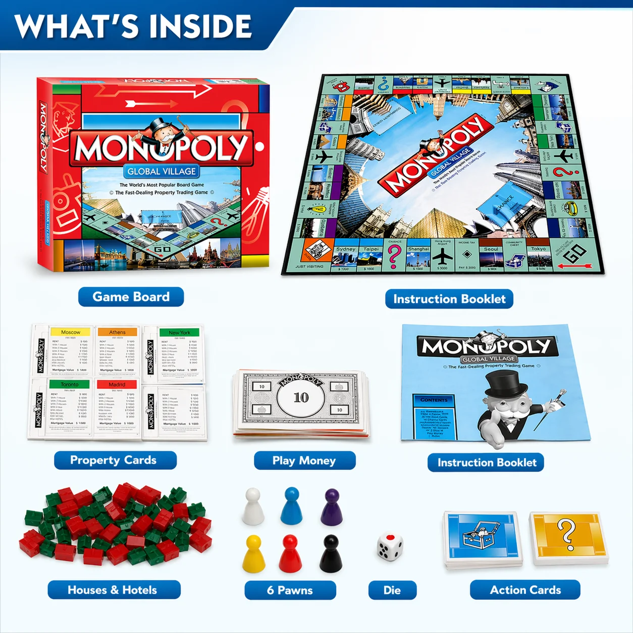 Premium MONOPOLY GLOBAL VILLAG - Hasbro Game Monopoly review and price
